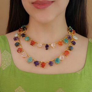Eminent 2 Layer Raw Stone Neckpiece