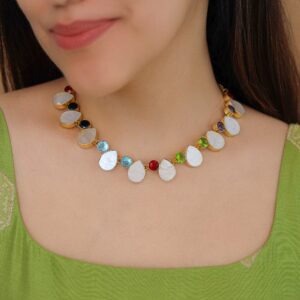 Manvira MOP Choker / Short Neckpiece