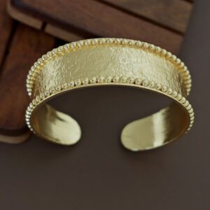 Josie Golden Ball Textured Hand Cuff