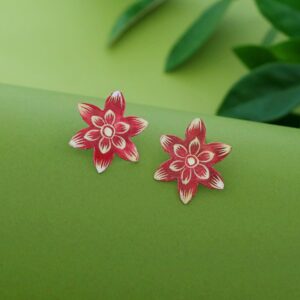 Miliyana Flower Hand Painted Earring