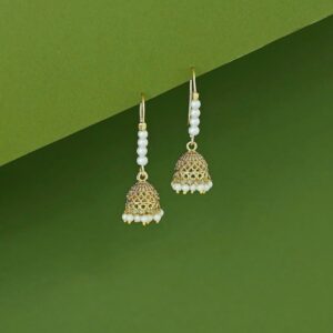 Takshvi Tetra Pearl Jhumka Drop