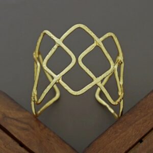 Swarali Golden Hammered Bangle
