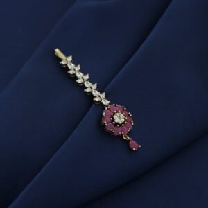 Bhagwanti AD Stone Flower Tikka