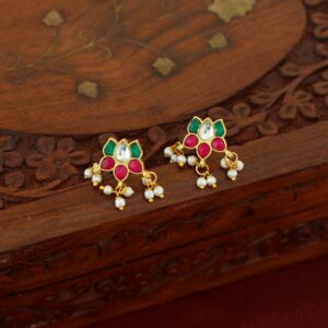 Savya Lotus Pearl Earring