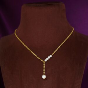 Eisha Golden Chain Pearl Neckpiece