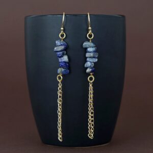 Tayja Raw Stone Chainy Drop