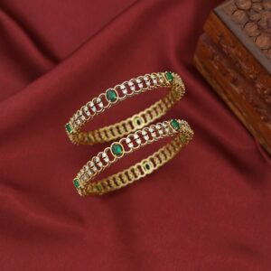 Vismaya Oval AD Stone BangIe (Set Of 2)