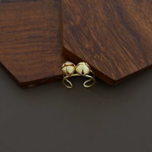 Annika Golden Ghungroo 2 Layer Ring