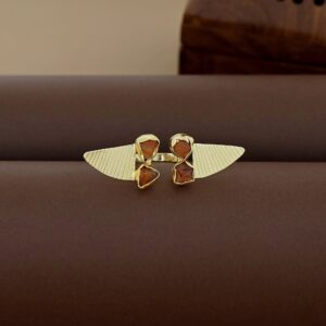 Adley Tetra Raw Stone Eagle Wings Ring