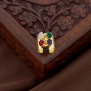 Tarana Golden Tetra Glossy Ring