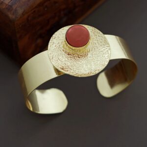 Treesa Golden Hammered Bangle