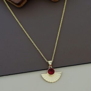 Cecelia Semi Circle Glossy Neckpiece