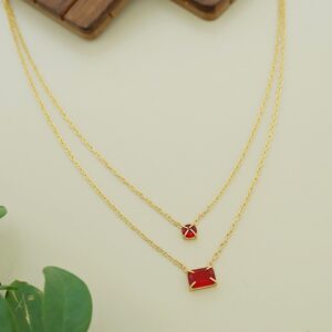 Jaime 2 Layer Glossy Claw Neckpiece