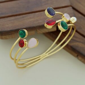 Kavini Glossy 3 Layer Multi Shape Bangle