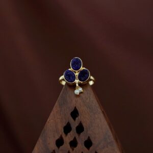 Carissa Pearl Tri Druzy Ring