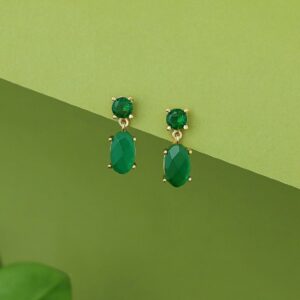 Baskari Oval & Round Glossy Earring