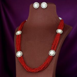 Nishtha Polki Kundan Neckpiece With Earring