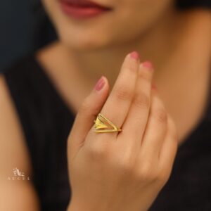 Anyla Golden Triangle Ring
