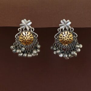 Gandhali Circle Cluster Ghungroo Earring