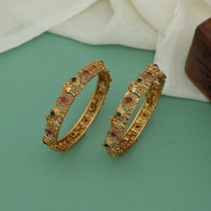 Jayantika Gajavanthi Flower Bangle (Set Of 2)