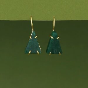 Paalika Triangle Raw Stone Drop