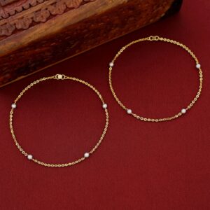 Nitya Tetra Pearl Anklet