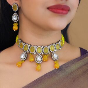 Ekashi Kundan Choker With Earring