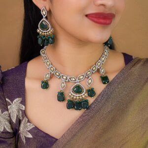 Rochana Kundan Neckpiece With Earring