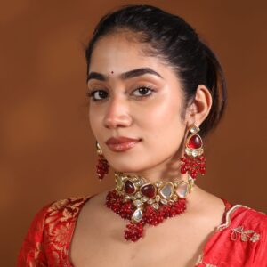 Mehanaz Kundan Choker With Earring