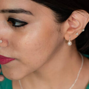 Silver Fresh Water Pearl Drop - 925 Sterling Silver