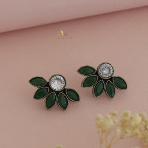 Antique Half Flower Earring