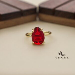 Golden Claw Glossy Drop Ring