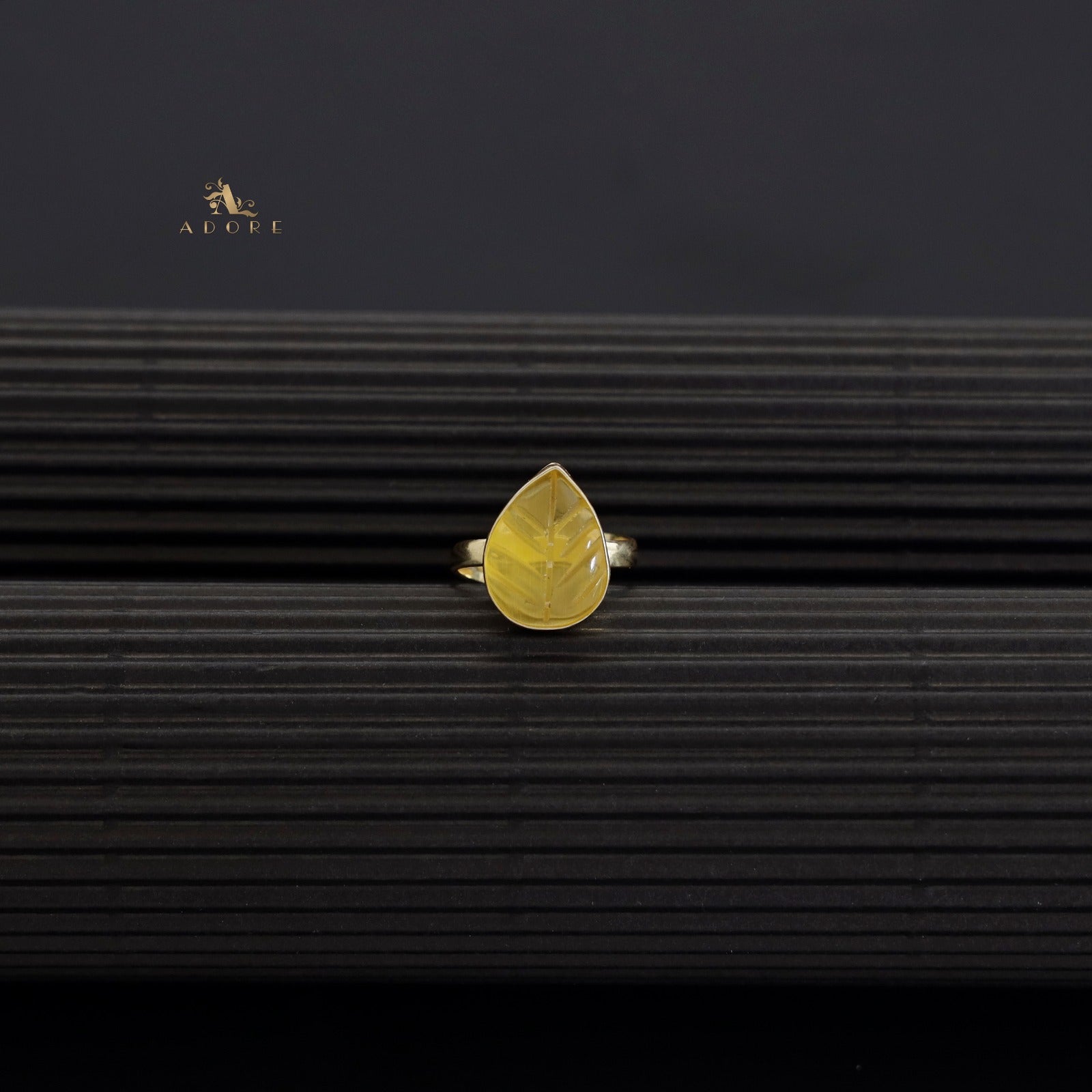 Carved Stone Rings - Image 3