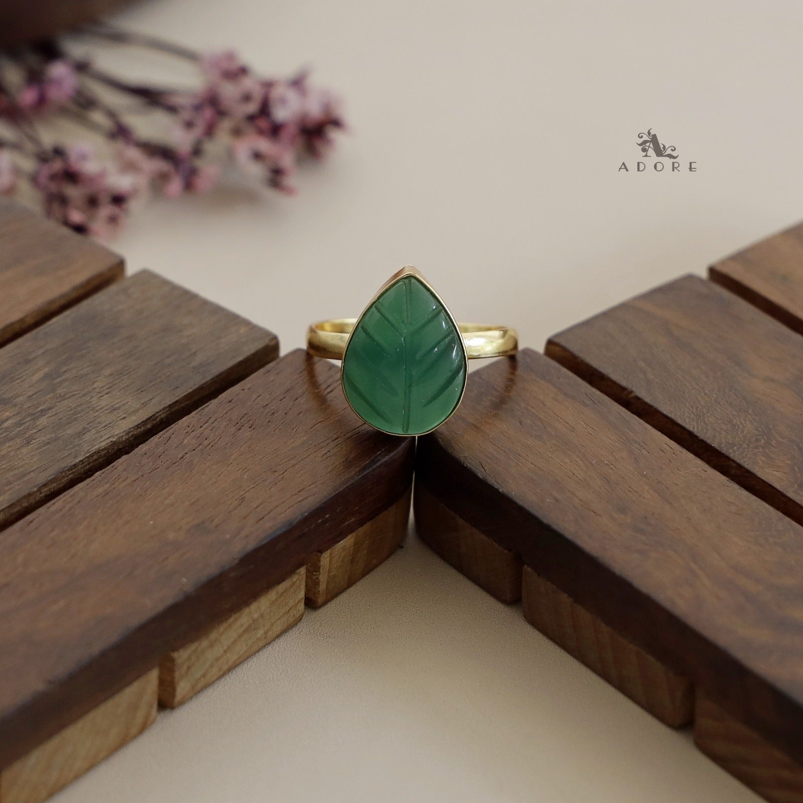 Carved Stone Rings - Image 6