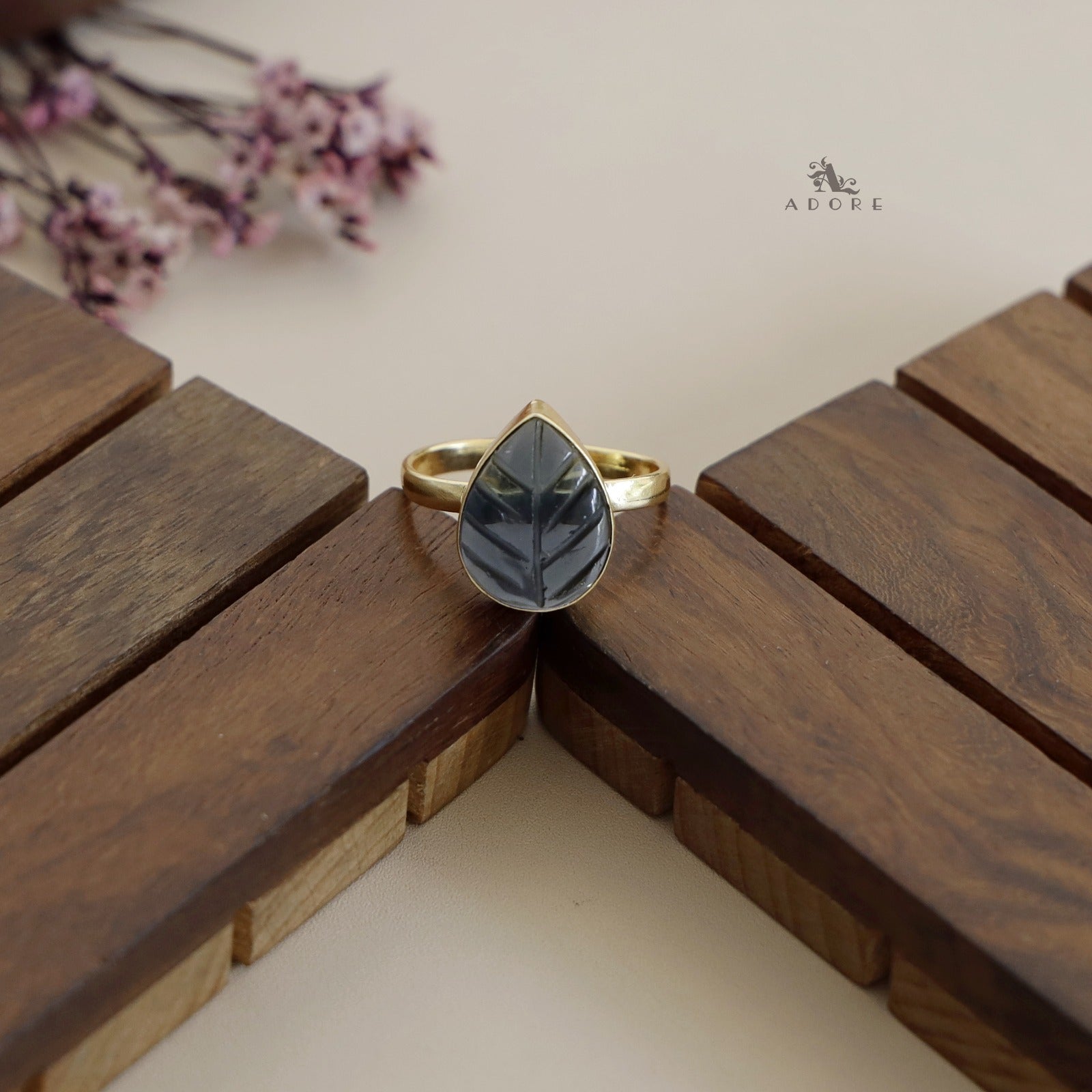 Carved Stone Rings - Image 2