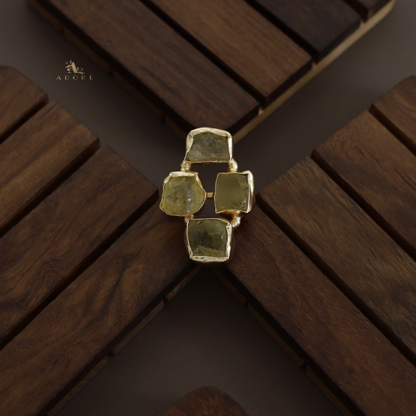 4 Raw Stone Ring (Adjustable) - Image 19