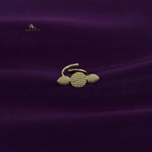 Viara Golden Bubble Round And Drop Ring