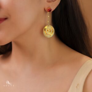 Glossy Pendulum Loop Earring