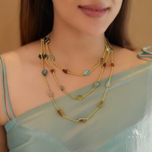 Mawar 3 Layer Raw Stone Neckpiece