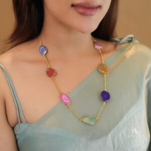 Candace 7 Agate Stone Neckpiece