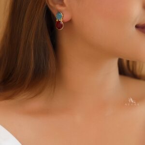 Glossy Golden Owl Earring