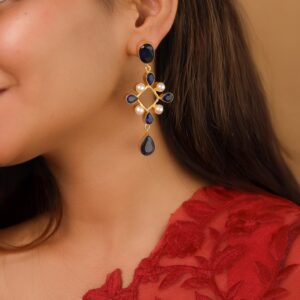 Amity Golden Glossy Pearl Drop Earring