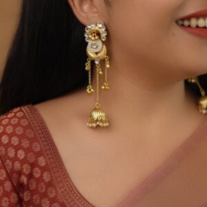 Rajitha Hanging Ghungroo Jhumka Kashmiri Earring