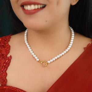 Bella Dona Ring Pearl Neckpiece