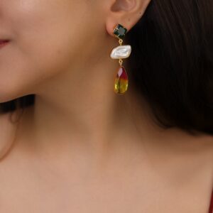 Briya Baroque Glossy Drop Earring