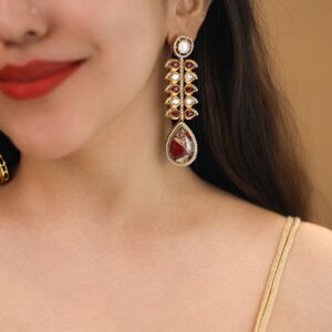 Diffna Kundan AD Stone Earring