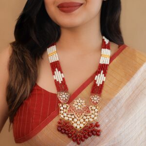 Shivangi Onyx  Kundan Neckpiece With Earring