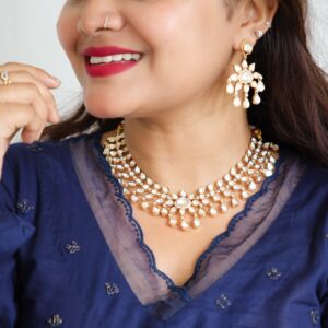 Feona All Dew Drop Neckpiece with Earring