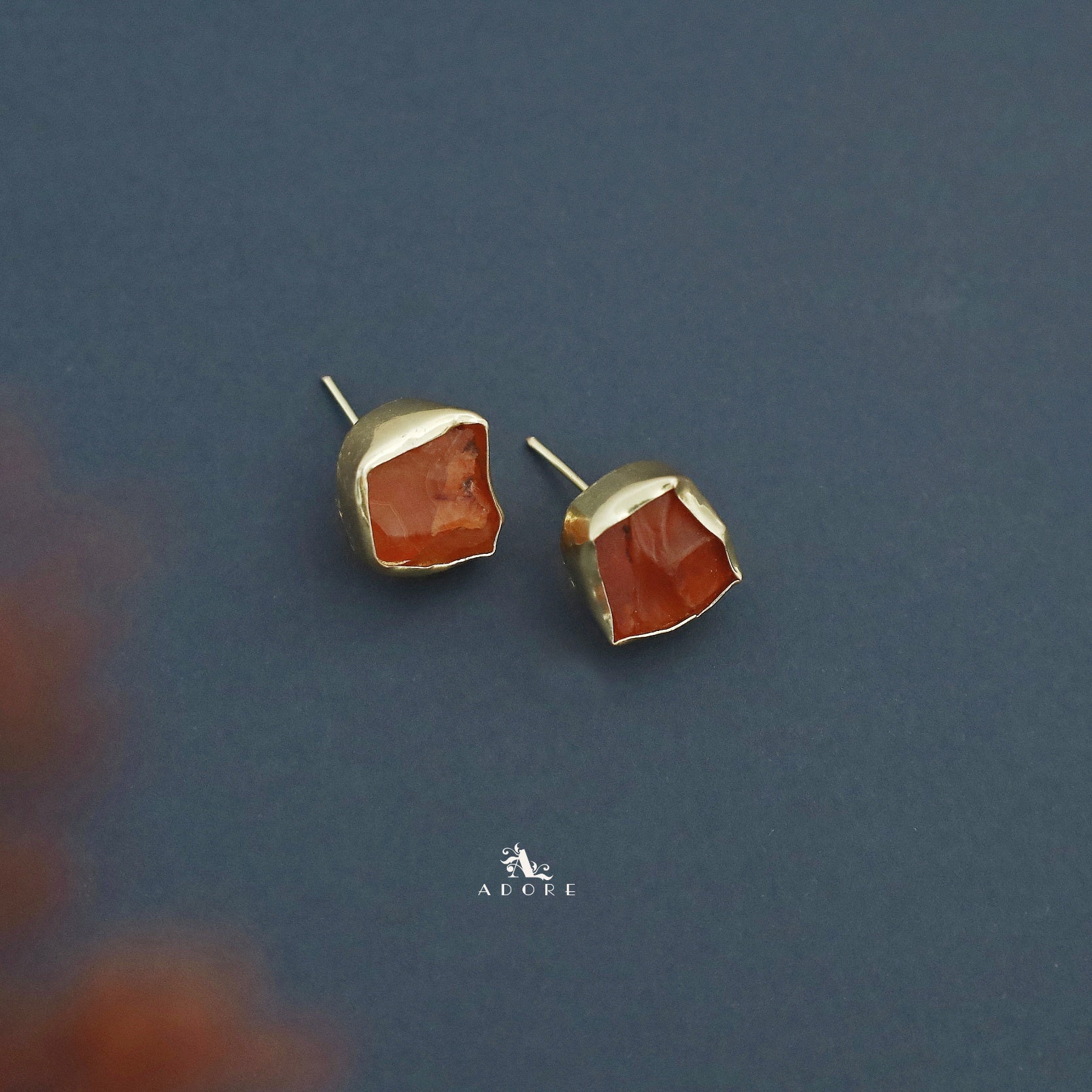 Brenda Golden Raw Stone + Pearl Choker With Stud - Image 23