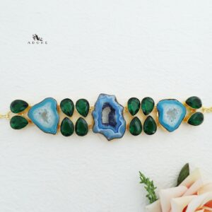 Claudia Agate + Glossy Stone Choker